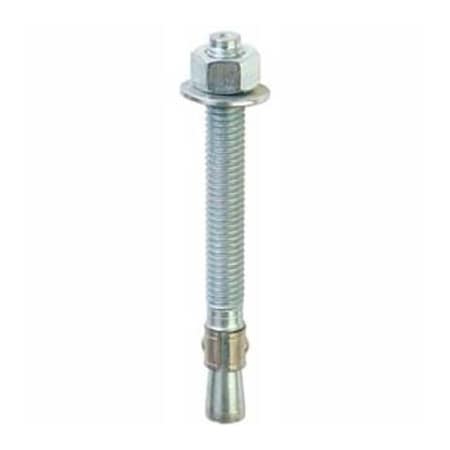 Itw Trubolt Wedge Anchor, 1/2" Dia., 5-1/2" L, Steel Zinc Plated 50067